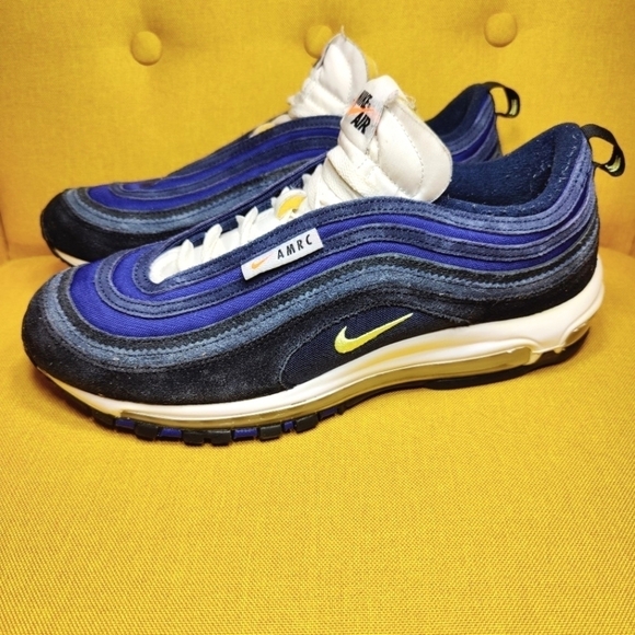 Nike Air Max SE 97 Retro Lace Up Navy/Blue Sneaker Men's Shoe Size 12 - Picture 1 of 12